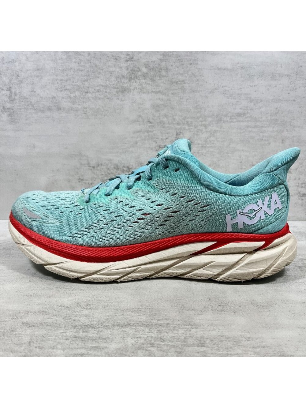 Hoka One One Clifton 8 Running Shoes - Women's Size 9 - Green